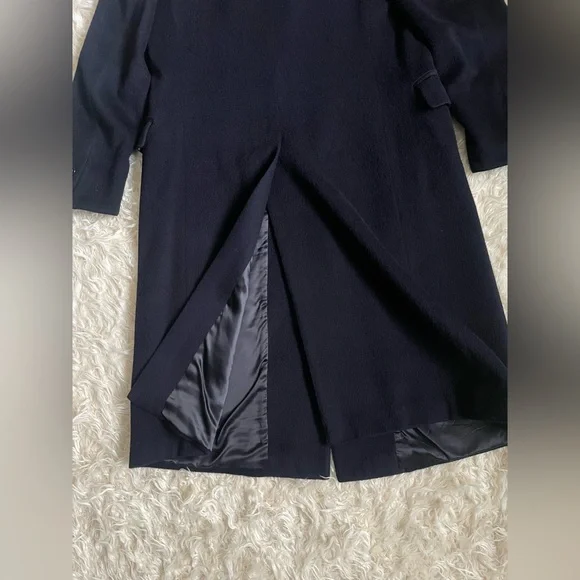 Giorgio Armani men Navy Blue + 80%Wool 20% Cashmere Coat, Sz 38 Italy - Picture 9 of 15